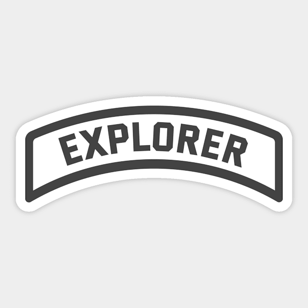 Explorer Tab Sticker by BadgeWork